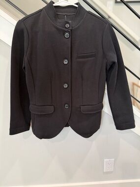 Banana Republic Factory Blazer Button‎ Up Career Jacket Black Small